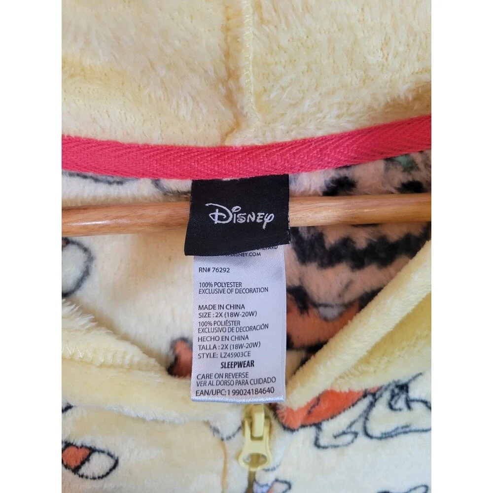 Disney Winnie the Pooh Womens Halloween One Piece Pajamas Size XXL